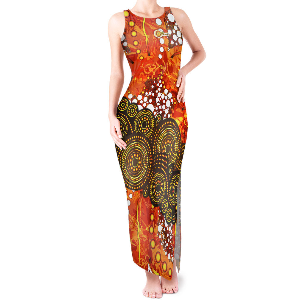 Perth Scorchers Tank Maxi Dress Graffiti Urban Aboriginal Dot Abstract Design