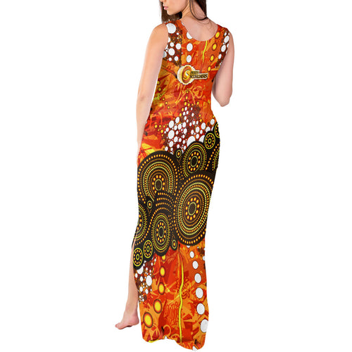 Perth Scorchers Tank Maxi Dress Graffiti Urban Aboriginal Dot Abstract Design