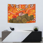 Perth Scorchers Tapestry Graffiti Urban Aboriginal Dot Abstract Design