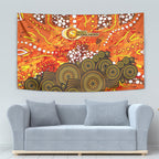 Perth Scorchers Tapestry Graffiti Urban Aboriginal Dot Abstract Design