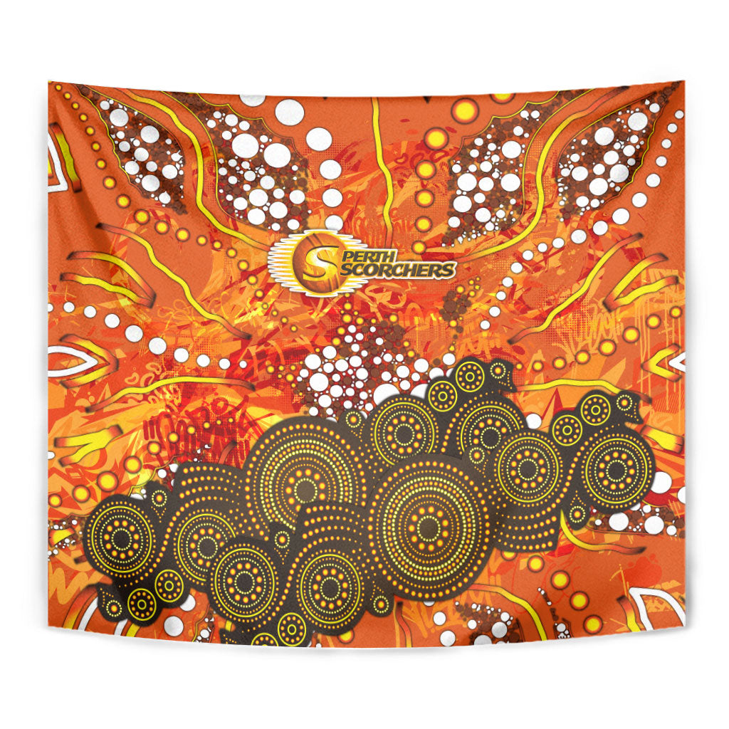 Perth Scorchers Tapestry Graffiti Urban Aboriginal Dot Abstract Design