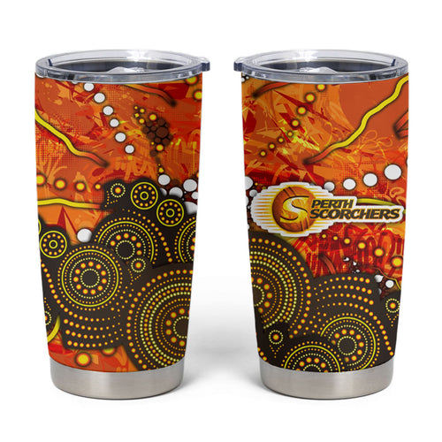 Perth Scorchers Tumbler Cup Graffiti Urban Aboriginal Dot Abstract Design