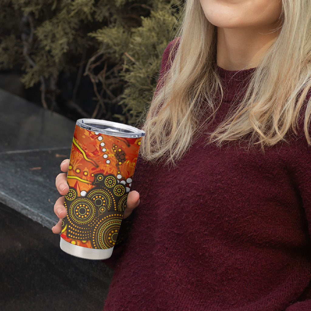 Perth Scorchers Tumbler Cup Graffiti Urban Aboriginal Dot Abstract Design