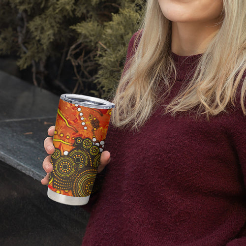 Perth Scorchers Tumbler Cup Graffiti Urban Aboriginal Dot Abstract Design