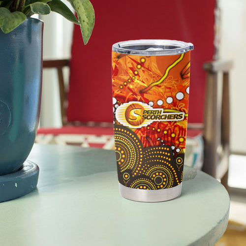 Perth Scorchers Tumbler Cup Graffiti Urban Aboriginal Dot Abstract Design