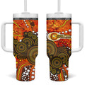 Perth Scorchers Tumbler With Handle Graffiti Urban Aboriginal Dot Abstract Design