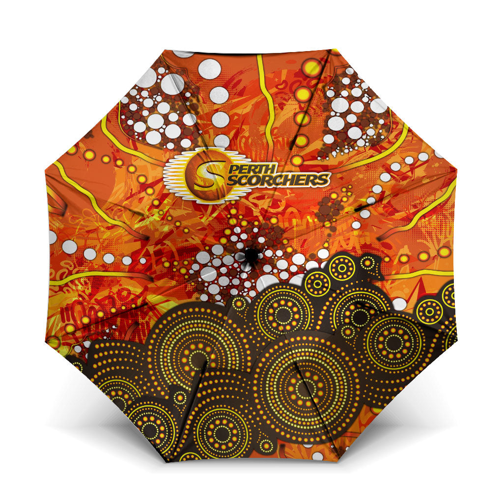 Perth Scorchers Umbrella Graffiti Urban Aboriginal Dot Abstract Design