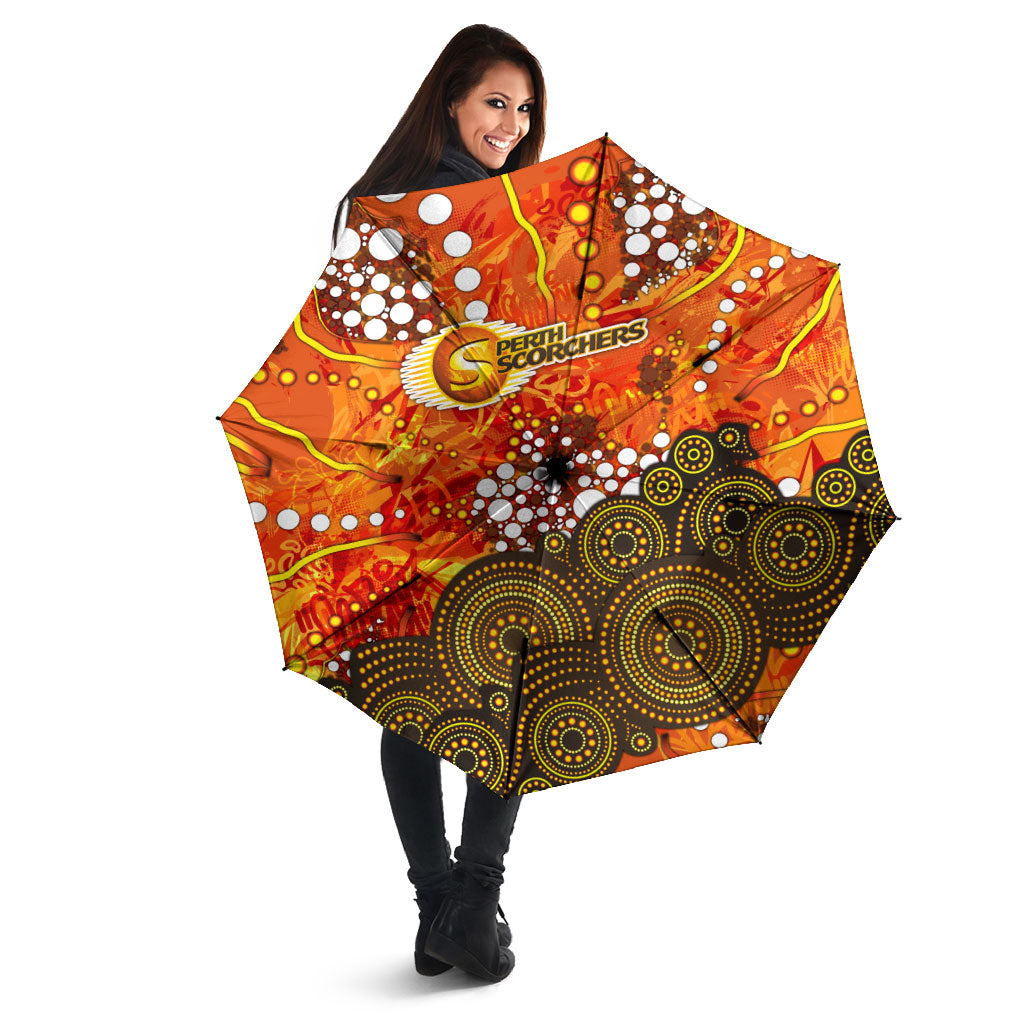 Perth Scorchers Umbrella Graffiti Urban Aboriginal Dot Abstract Design