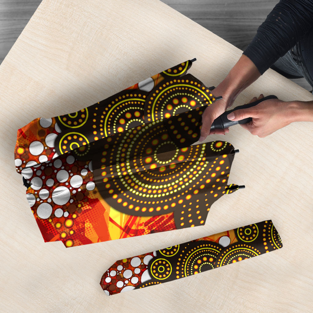 Perth Scorchers Umbrella Graffiti Urban Aboriginal Dot Abstract Design