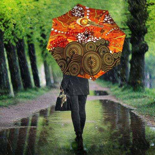 Perth Scorchers Umbrella Graffiti Urban Aboriginal Dot Abstract Design