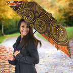 Perth Scorchers Umbrella Graffiti Urban Aboriginal Dot Abstract Design