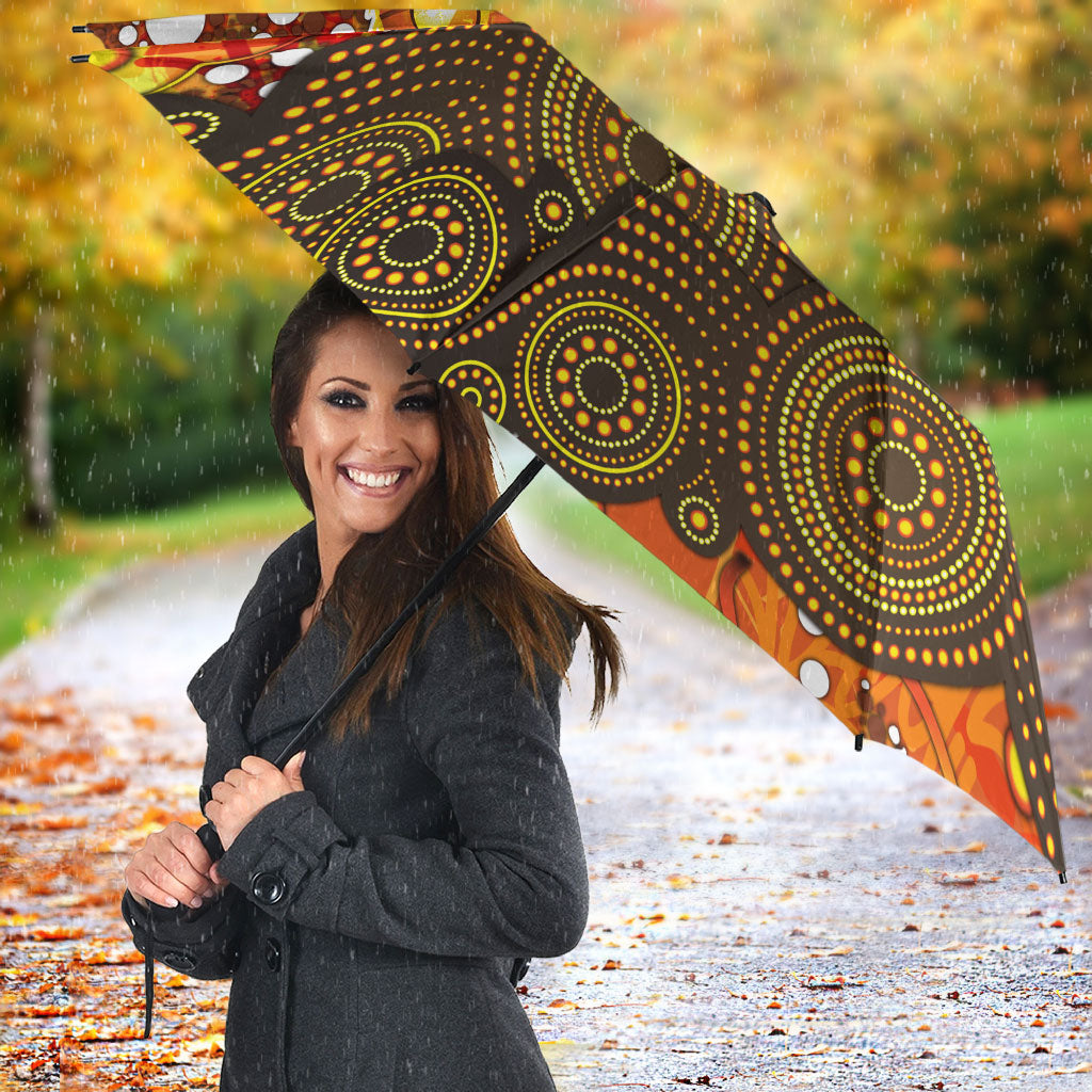 Perth Scorchers Umbrella Graffiti Urban Aboriginal Dot Abstract Design