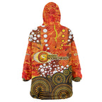 Perth Scorchers Wearable Blanket Hoodie Graffiti Urban Aboriginal Dot Abstract Design
