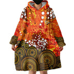 Perth Scorchers Wearable Blanket Hoodie Graffiti Urban Aboriginal Dot Abstract Design