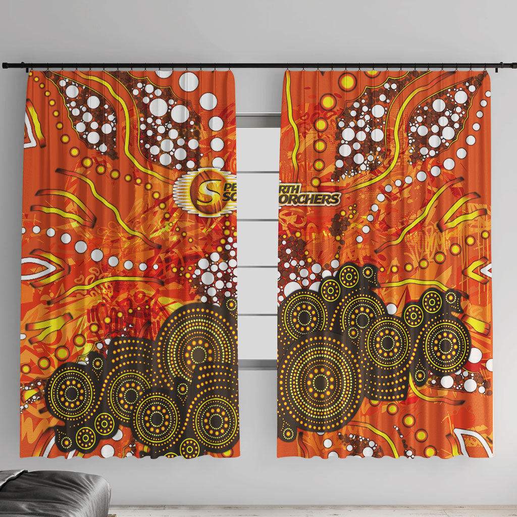 Perth Scorchers Window Curtain Graffiti Urban Aboriginal Dot Abstract Design