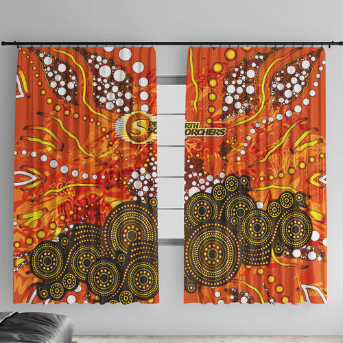 Perth Scorchers Window Curtain Graffiti Urban Aboriginal Dot Abstract Design