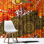 Perth Scorchers Window Curtain Graffiti Urban Aboriginal Dot Abstract Design
