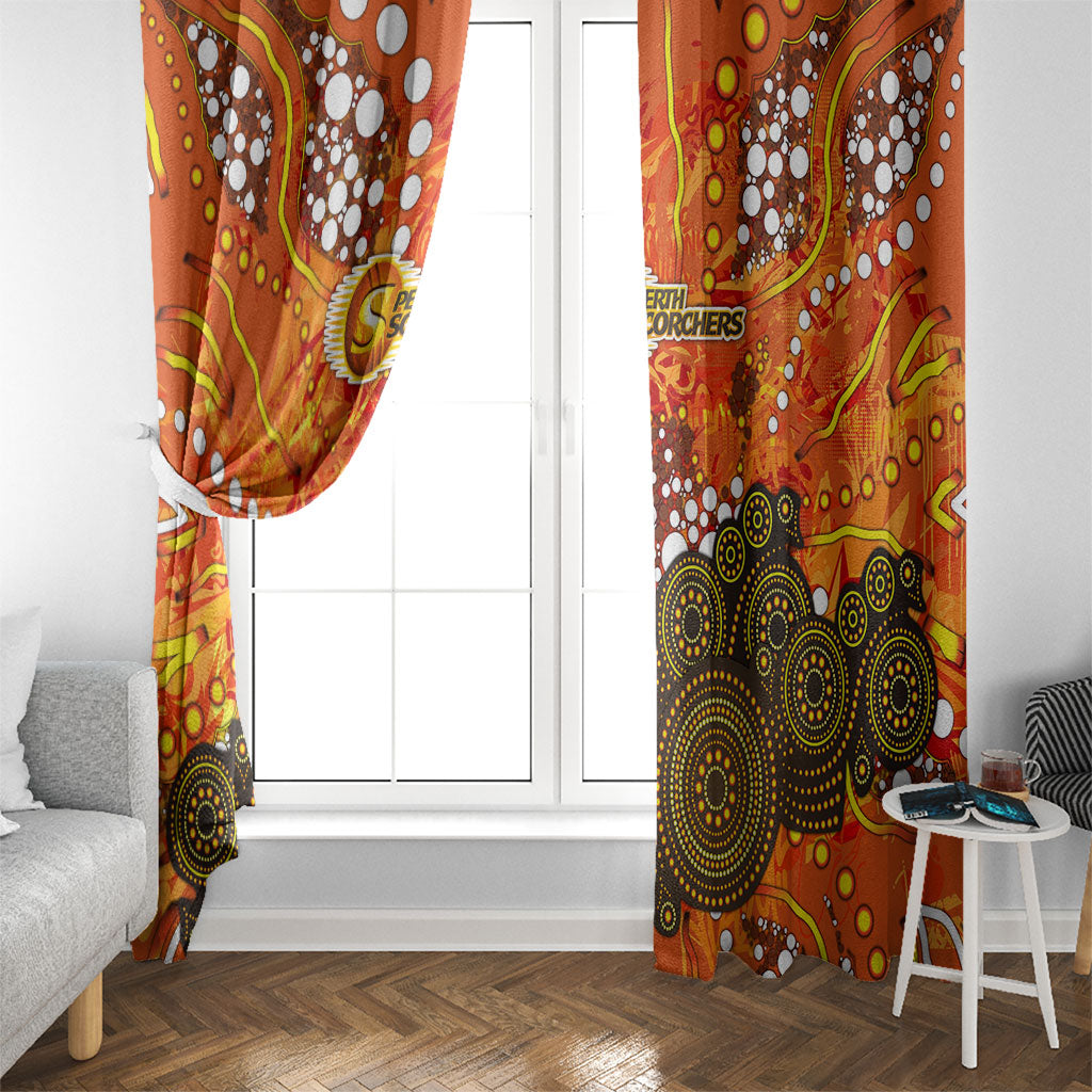 Perth Scorchers Window Curtain Graffiti Urban Aboriginal Dot Abstract Design