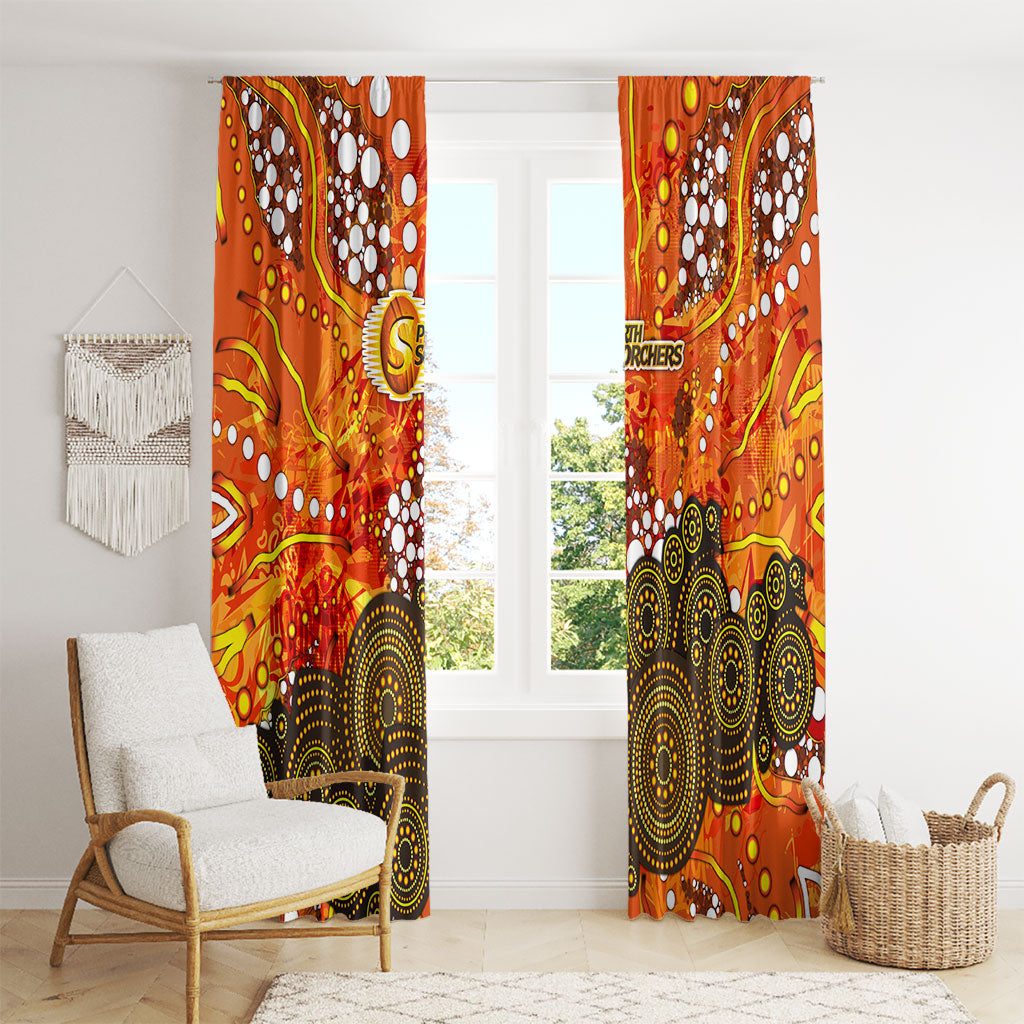 Perth Scorchers Window Curtain Graffiti Urban Aboriginal Dot Abstract Design