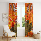 Perth Scorchers Window Curtain Graffiti Urban Aboriginal Dot Abstract Design