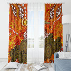 Perth Scorchers Window Curtain Graffiti Urban Aboriginal Dot Abstract Design