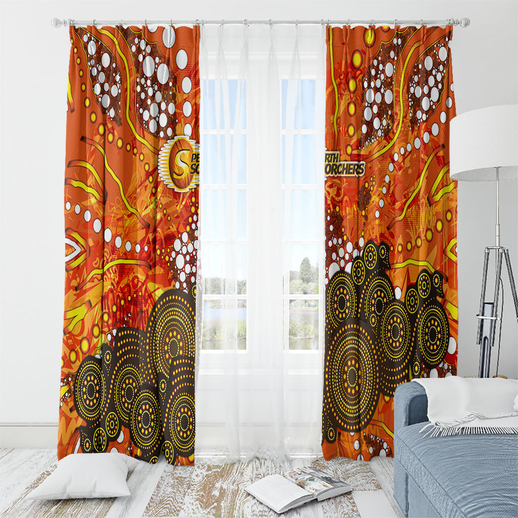 Perth Scorchers Window Curtain Graffiti Urban Aboriginal Dot Abstract Design