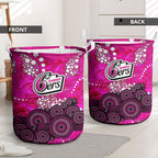 Sydney Sixers Laundry Basket Graffiti Urban Aboriginal Dot Abstract Design