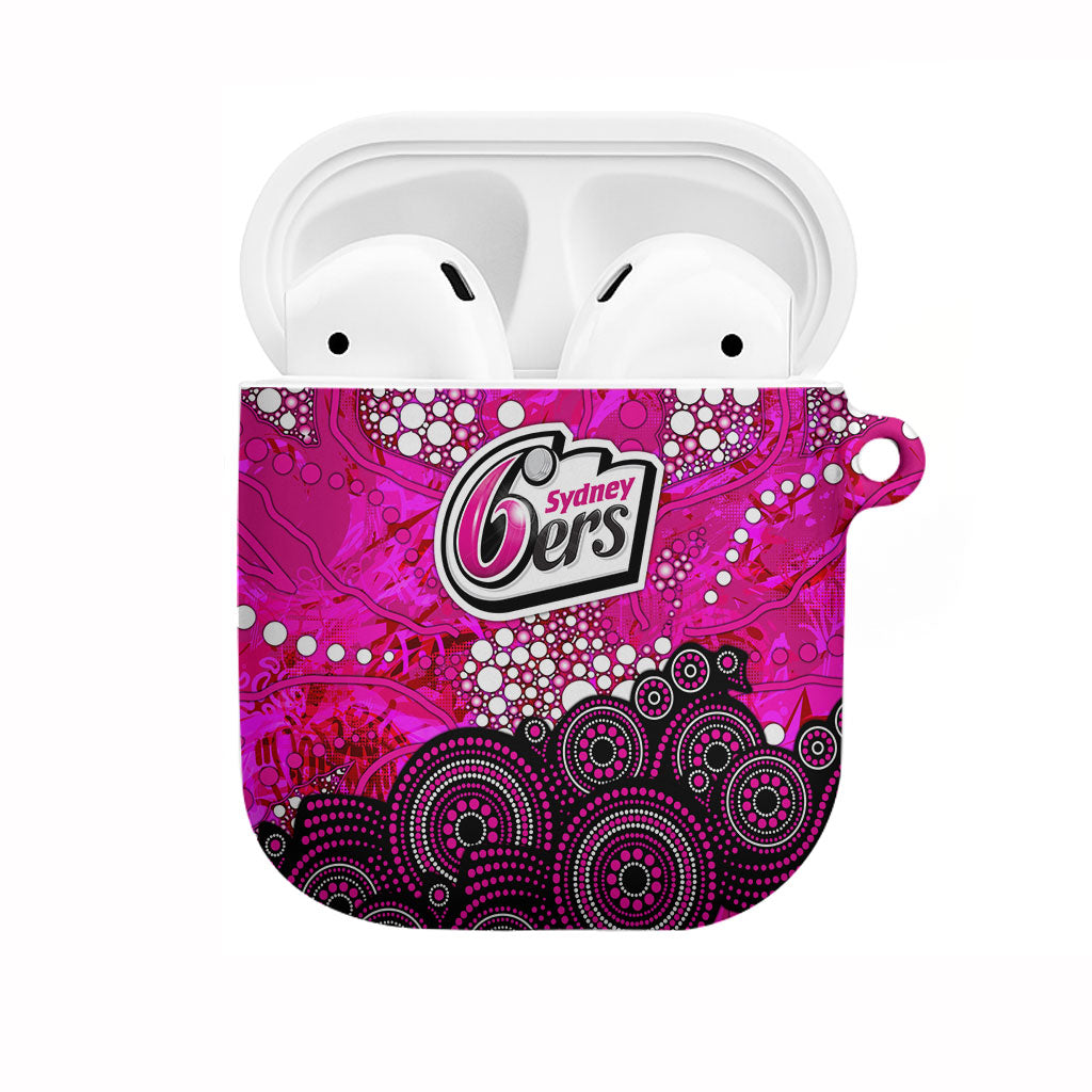 Sydney Sixers AirPods Case Graffiti Urban Aboriginal Dot Abstract Design