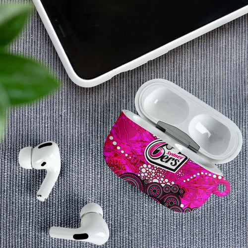 Sydney Sixers AirPods Case Graffiti Urban Aboriginal Dot Abstract Design