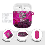 Sydney Sixers AirPods Case Graffiti Urban Aboriginal Dot Abstract Design