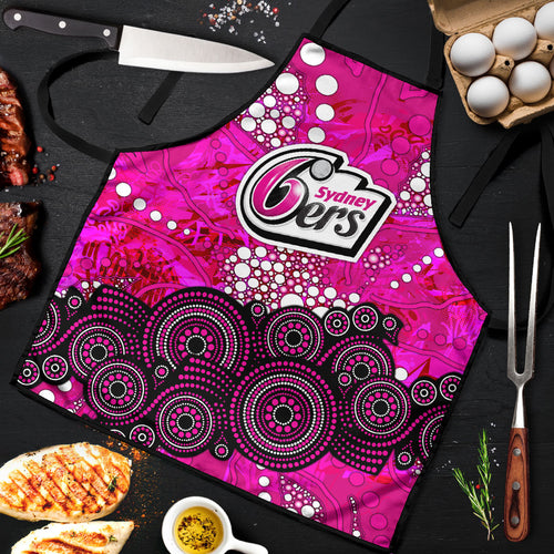 Sydney Sixers Apron Graffiti Urban Aboriginal Dot Abstract Design