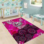 Sydney Sixers Area Rug Graffiti Urban Aboriginal Dot Abstract Design