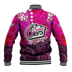 Sydney Sixers Baseball Jacket Graffiti Urban Aboriginal Dot Abstract Design