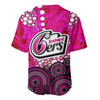 Sydney Sixers Baseball Jersey Graffiti Urban Aboriginal Dot Abstract Design