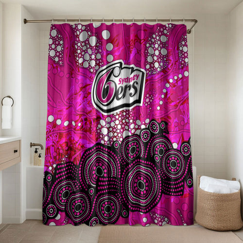 Sydney Sixers Bathroom Set Graffiti Urban Aboriginal Dot Abstract Design