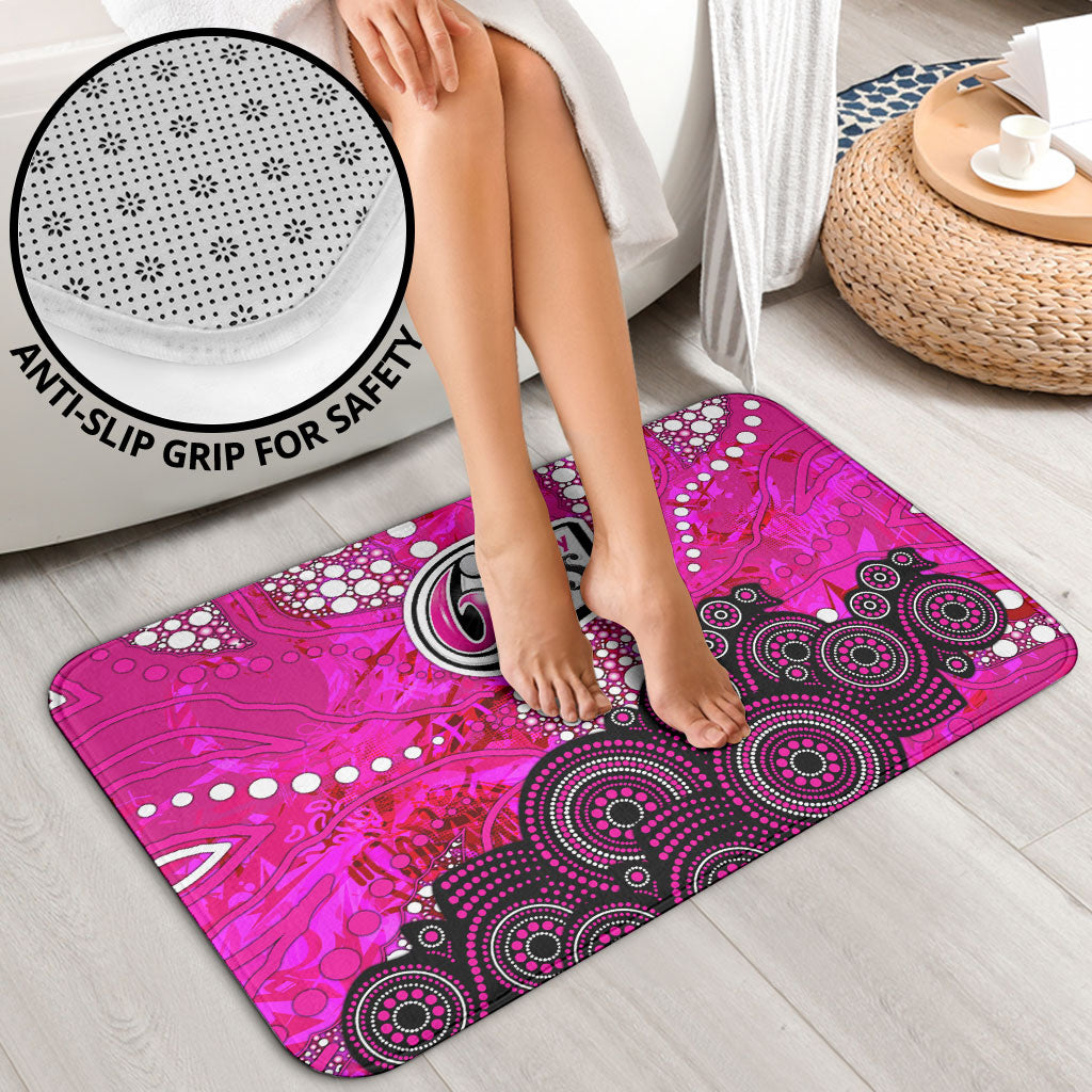 Sydney Sixers Bathroom Set Graffiti Urban Aboriginal Dot Abstract Design