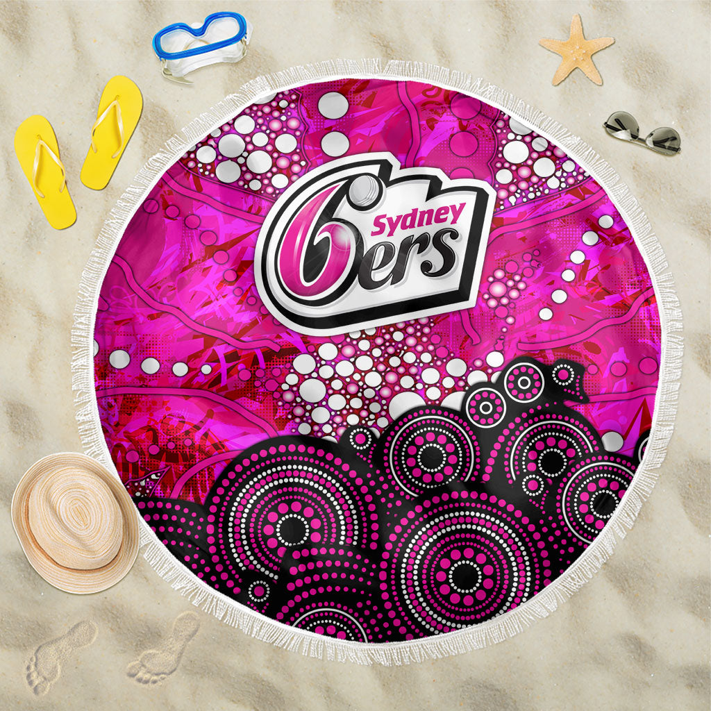 Sydney Sixers Beach Blanket Graffiti Urban Aboriginal Dot Abstract Design