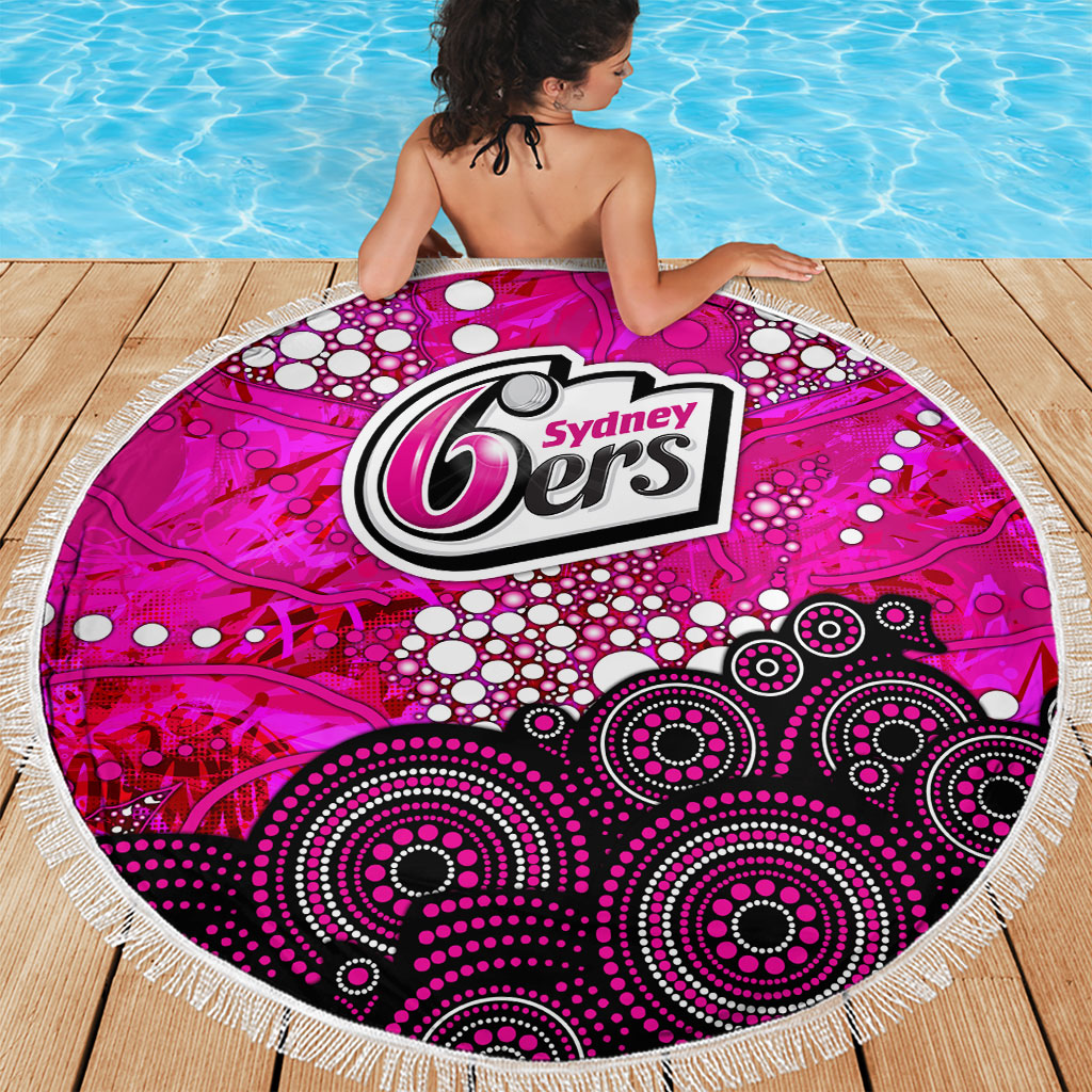 Sydney Sixers Beach Blanket Graffiti Urban Aboriginal Dot Abstract Design
