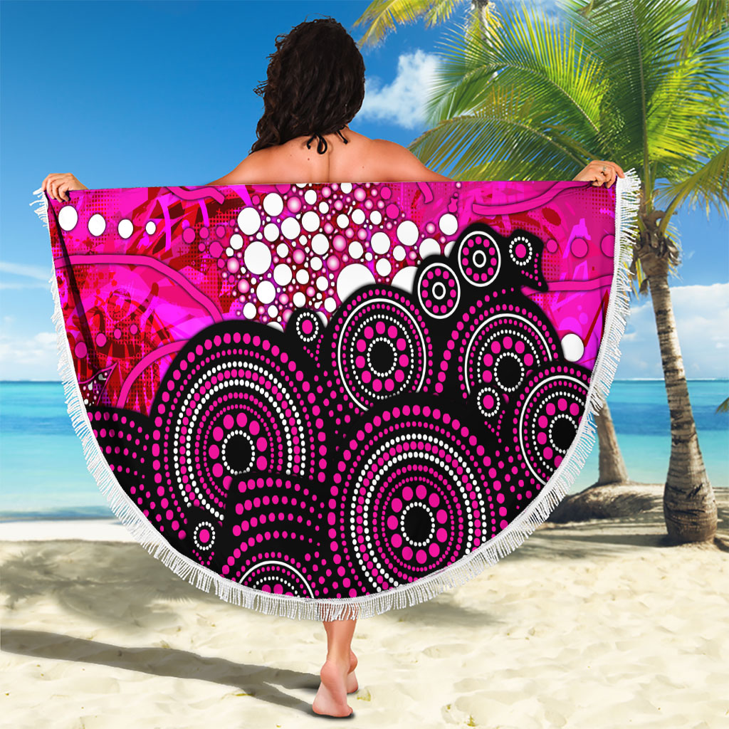 Sydney Sixers Beach Blanket Graffiti Urban Aboriginal Dot Abstract Design