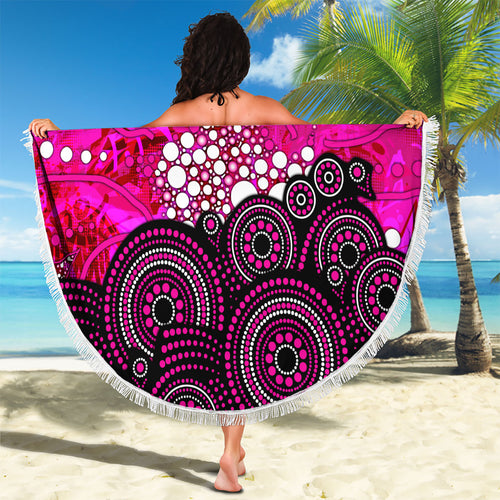 Sydney Sixers Beach Blanket Graffiti Urban Aboriginal Dot Abstract Design