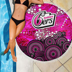 Sydney Sixers Beach Blanket Graffiti Urban Aboriginal Dot Abstract Design