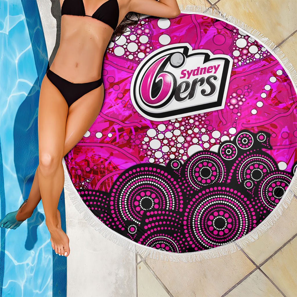 Sydney Sixers Beach Blanket Graffiti Urban Aboriginal Dot Abstract Design
