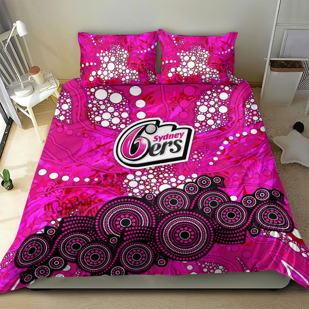 Sydney Sixers Bedding Set Graffiti Urban Aboriginal Dot Abstract Design