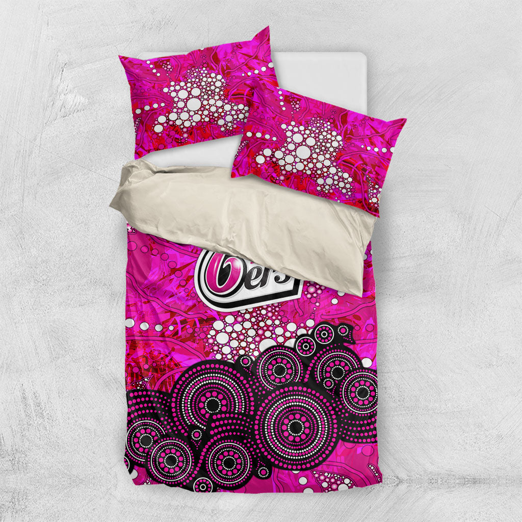 Sydney Sixers Bedding Set Graffiti Urban Aboriginal Dot Abstract Design