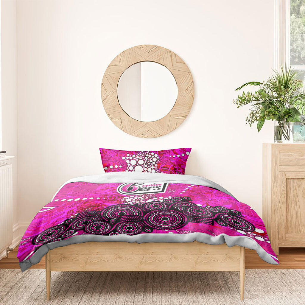 Sydney Sixers Bedding Set Graffiti Urban Aboriginal Dot Abstract Design