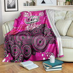 Sydney Sixers Blanket Graffiti Urban Aboriginal Dot Abstract Design