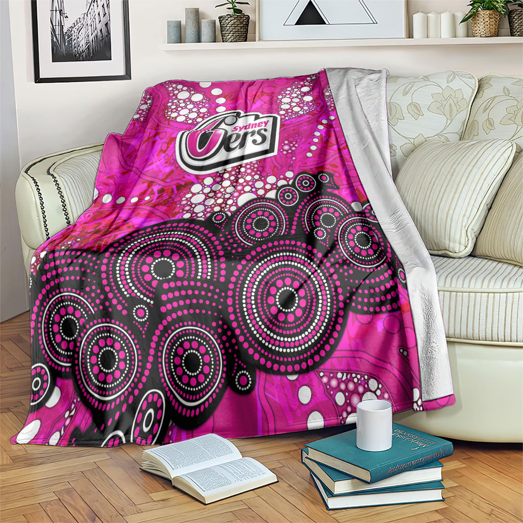 Sydney Sixers Blanket Graffiti Urban Aboriginal Dot Abstract Design