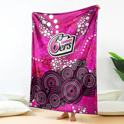 Sydney Sixers Blanket Graffiti Urban Aboriginal Dot Abstract Design
