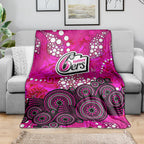 Sydney Sixers Blanket Graffiti Urban Aboriginal Dot Abstract Design