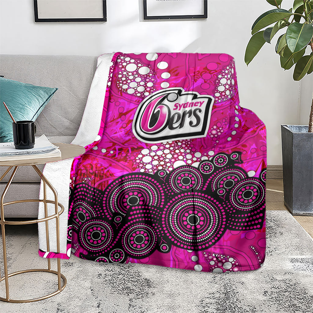 Sydney Sixers Blanket Graffiti Urban Aboriginal Dot Abstract Design